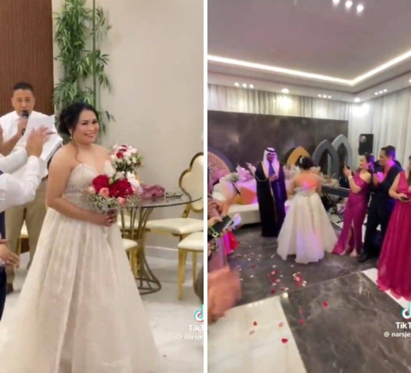 فيديو يثير جدلاً واسعاً حفل زفاف شاب سعودي من فتاة فلبينية !