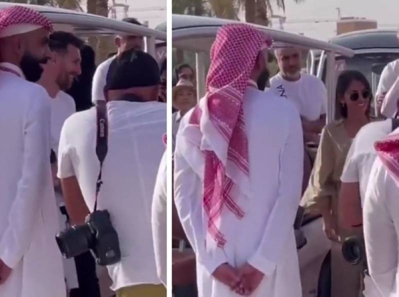 في زيارتة الثانية ..شاهد ميسي يزور الدرعية برفقة عائلته خلال جولته السياحية بالسعودية
