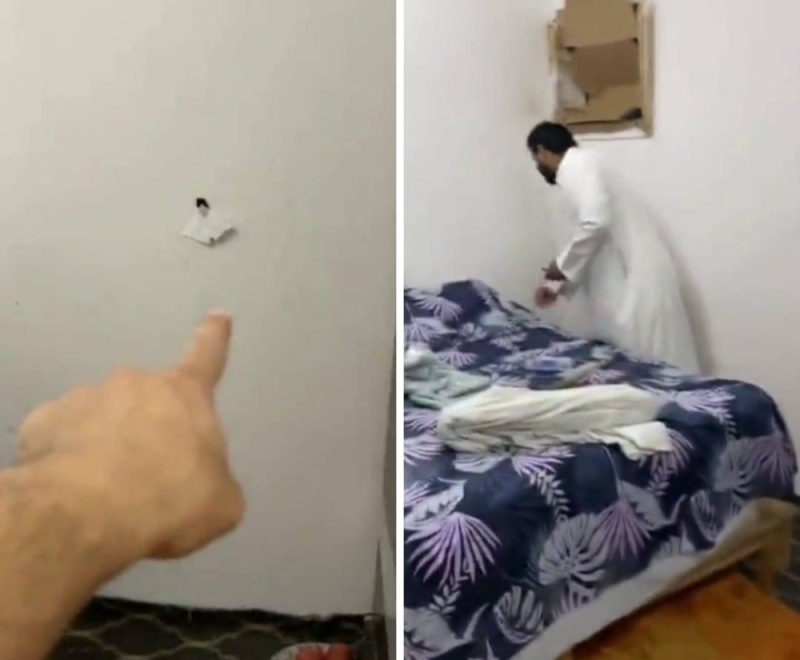 شاهد بالفيديو .. شباب سعوديين يعثرون على أعمال سحر داخل شقة سكنية