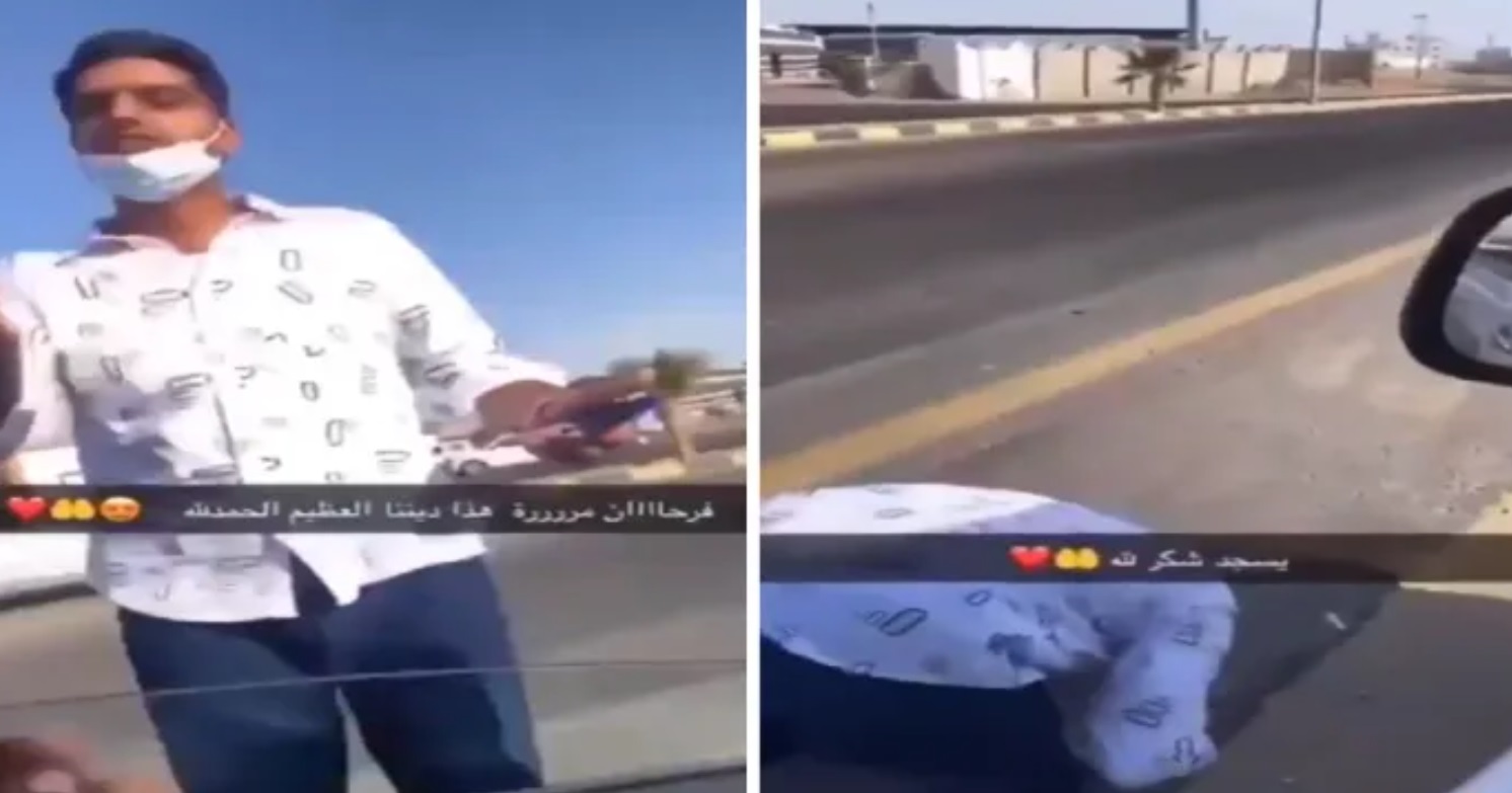 #هندي_يبكي_ويسجد_شكر
