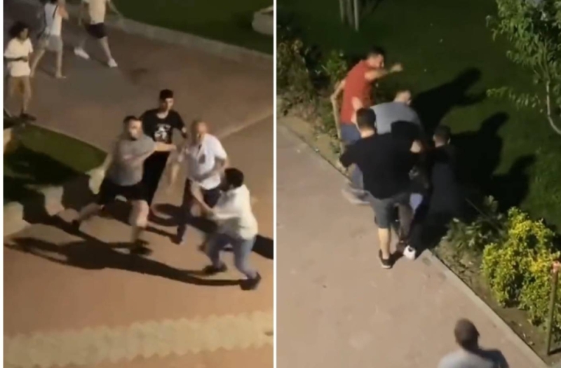 فيديو وحشي..  إعتداء على طفل يمني من قبل عشرات الاتراك في اسطنبول 