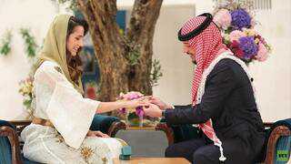 شاهد 5 اشياء غير متوقعة حدثت في حفل زفاف ولي العهد و السعودية رجوة آل سيف
