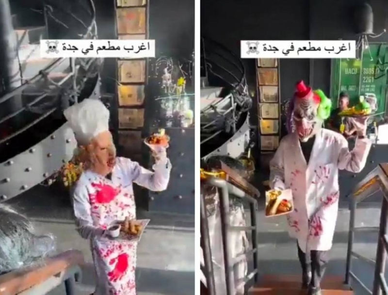 شاهد.. مطعم في جدة بالسعودية يقدم الطعام بطريقة صادمة للزبائن يشعل مواقع التواصل ( فيديو ) 