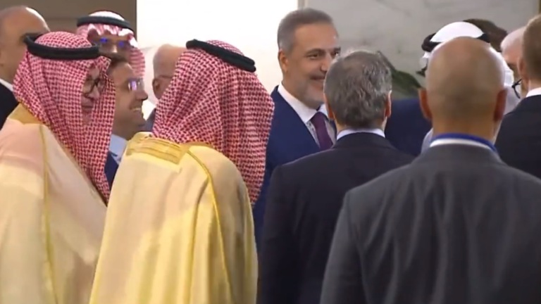شاهد مصافحة الرئيس الإماراتي لوزير الداخلية السعودي في روما تثير تفاعلا 