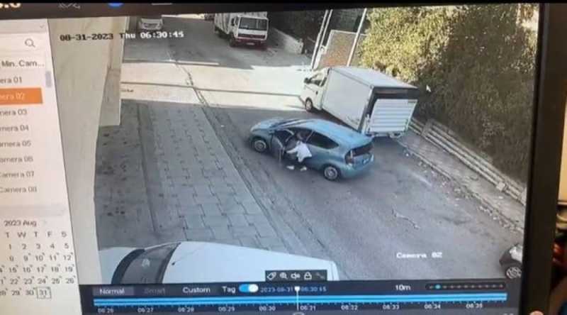 شاهد شاب عربي لا يمتلك ذرة رجولة يسحل فتاة في الشارع وعندما حاولت مقاومته حدث مالم يكن في الحسبان