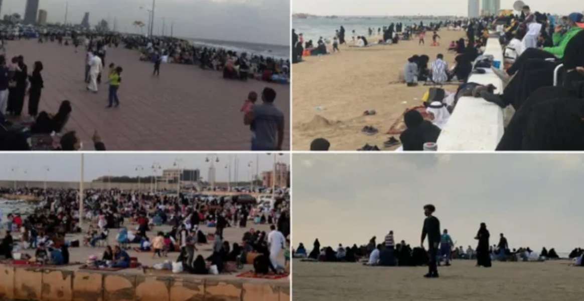 مشاهد صادمة من كورنيش جدة السعودية