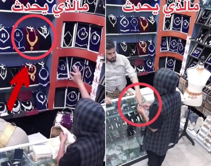 شاهد بالفيديو .. أغرب عملية سرقة داخل محل ذهب في اليمن ارعب الجميع وتسائل إن كان الجن يساعده !