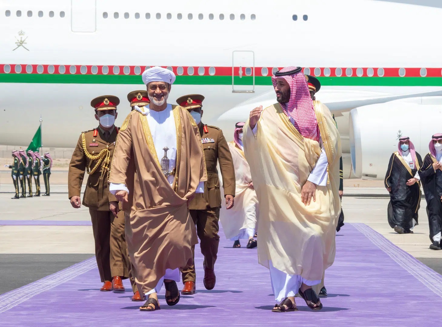 السلطان هيثم وولي العهد محمد بن سلمان