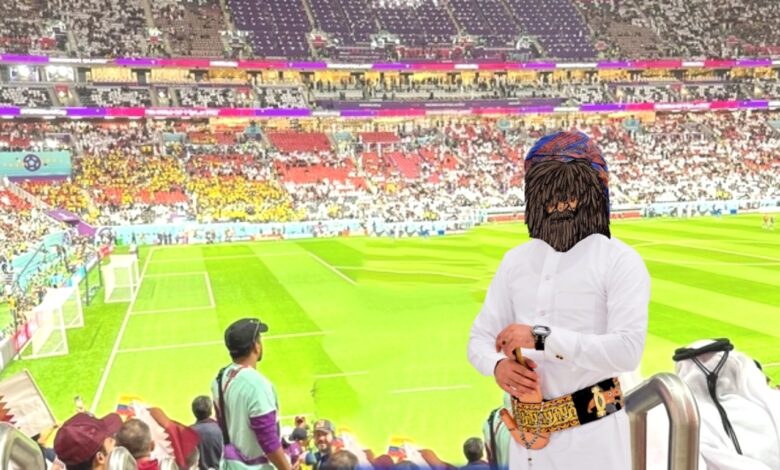هذا هو الشاب اليمني الذي خطف أنظار العالم في مونديال قطر 2022 بعد ان اثار الجميع بضهورة بهذا الشكل