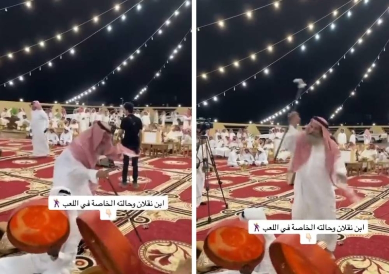 مقطع فيديو لمسن سعودي وهو يرقص بطريقة مثيرة ويثير تفاعلا.