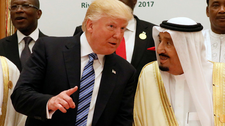 الملك سلمان والرئيس ترامب
