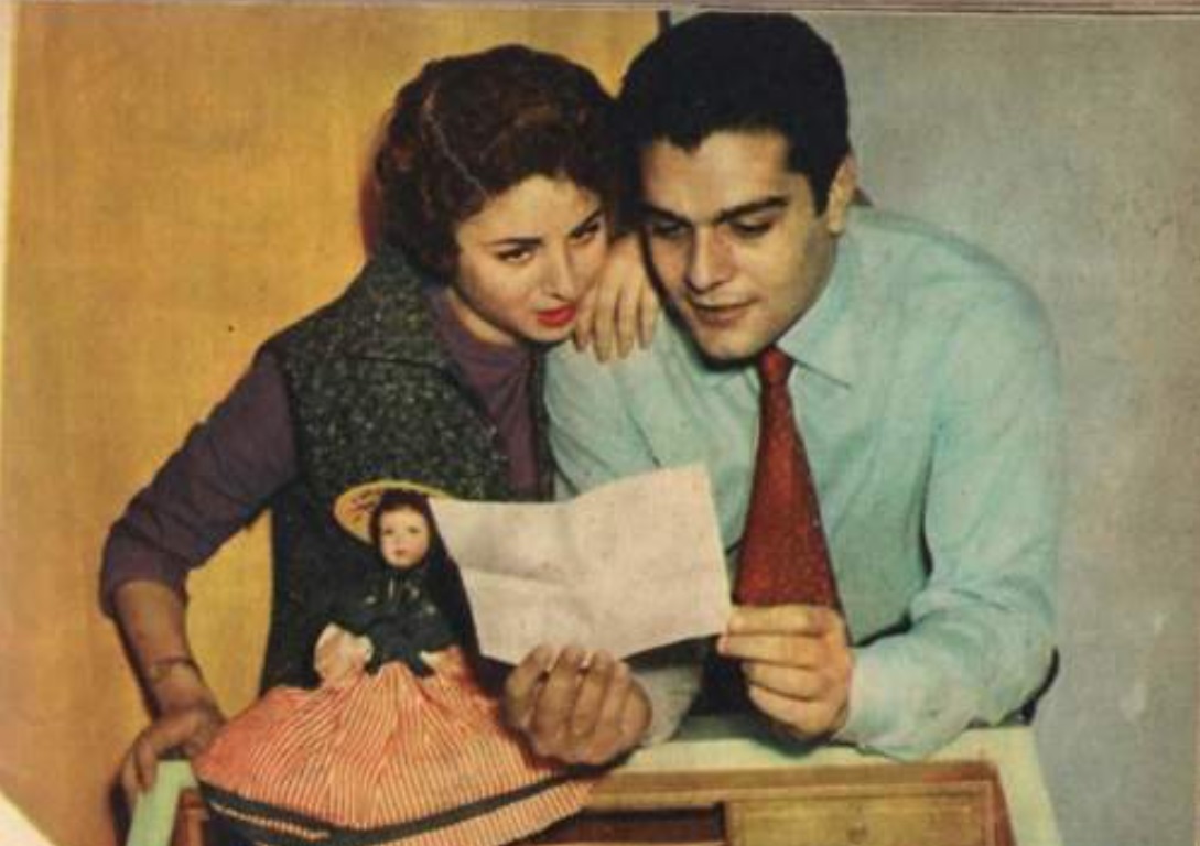 عمر الشريف وفاتن حمامة