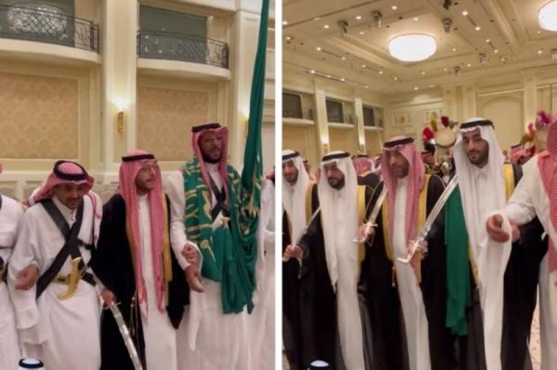 بحضور عدد من الأمراء ..حفل زفاف امير سعودي يشعل المملكة ويذهل الحظور (شاهد)