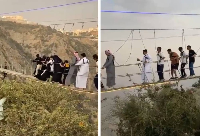 مطالبات للسلطات السعودية بالتدخل بعد رقص هؤلاء الأشخاص في هذا المكان وبدون اكتراث 