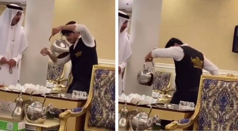 مقيم أجنبي يشعل مواقع التواصل بسبب ما فعله في أحد الأعراس بالسعودية..شاهد الصدمة