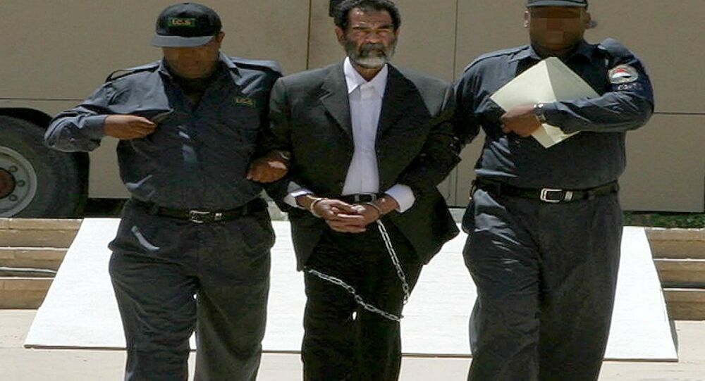 صدام حسين في الأسر