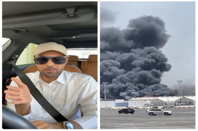 الإعلامي خالد جاسم يكشف حجم الخسائر المادية التي خلفها حريق قناة الكأس القطرية 