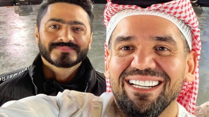 حسين الجمسي وتامر حسني