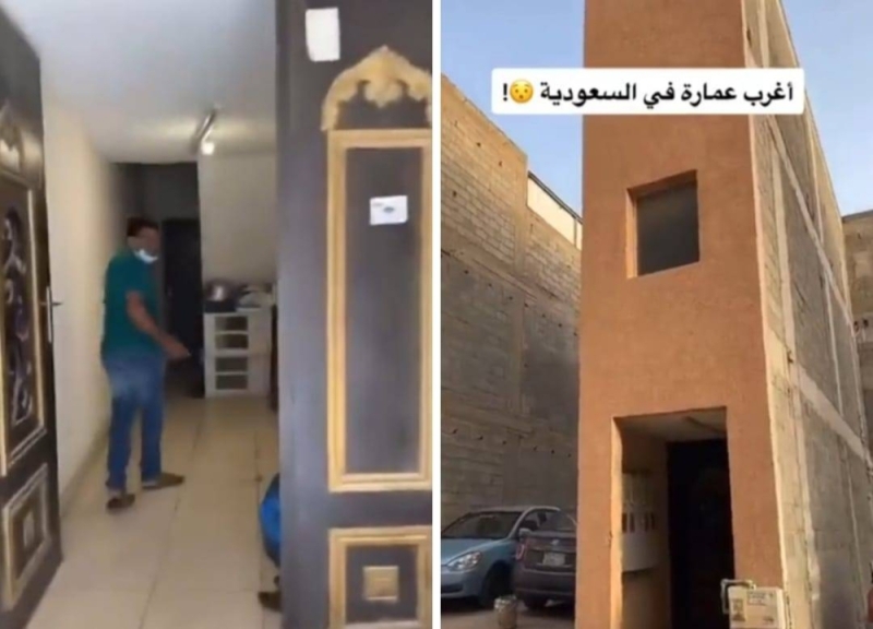 شاهد بالفيديو ..  أغرب منزل في السعودية أثار ضجة كبيرة على مواقع التواصل الاجتماعي 