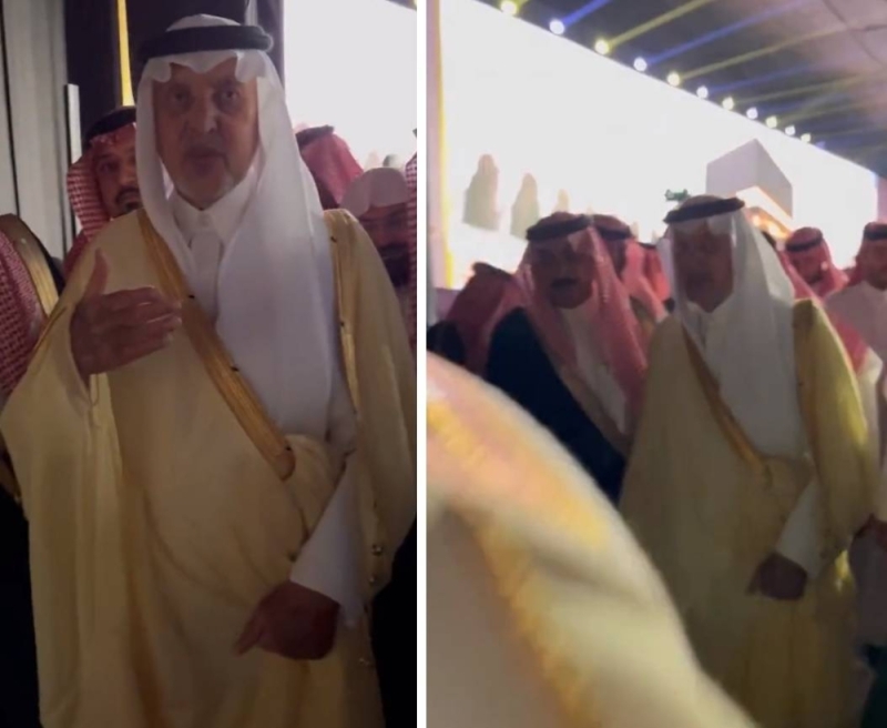شابة سعودية تحاول التقاط صورة للأمير خالد الفيصل والمفاجأة في رد فعله عندما رأها