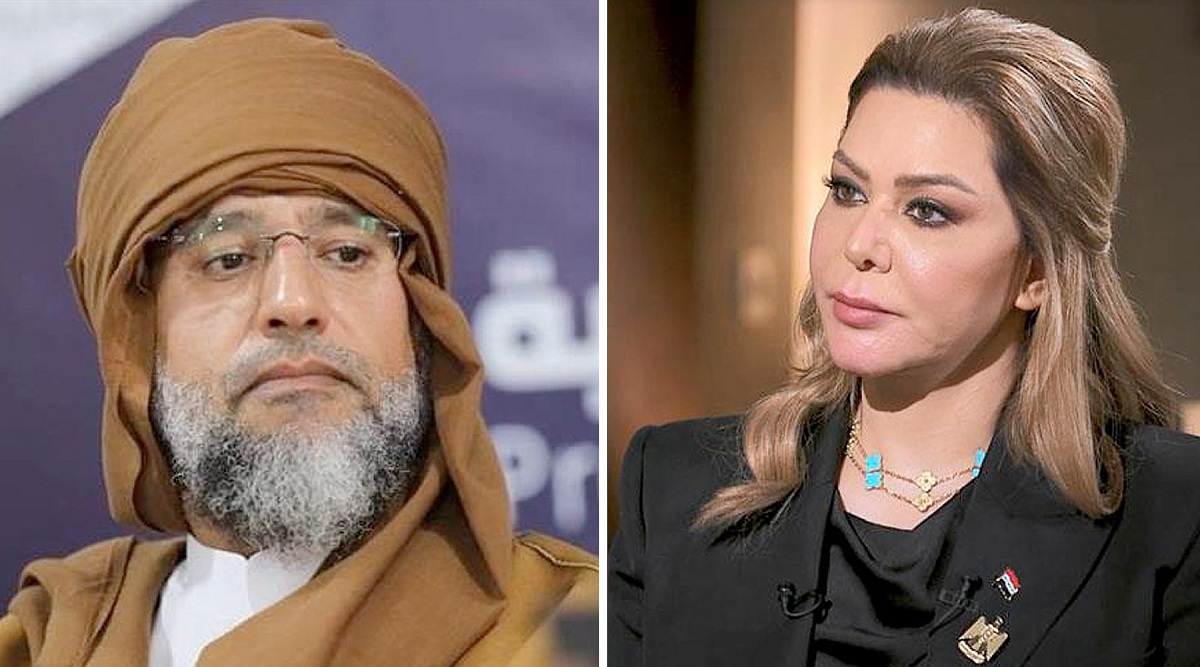رغد صدام حسين وسيف الإسلام القذافي
