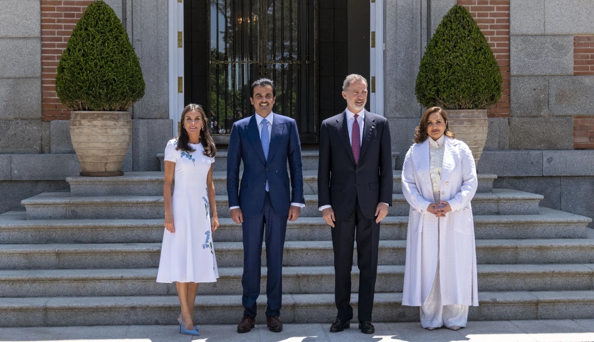أمير قطر وزوجته