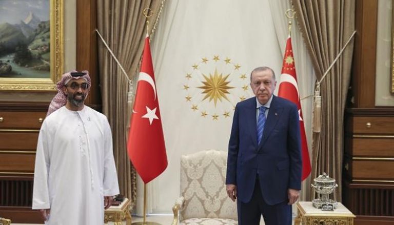 الرئيس اردوغان وطحنون بن زايد