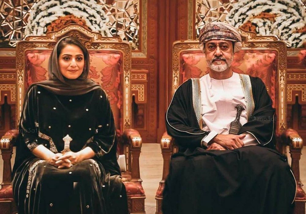 سلطان عمان وزوجته