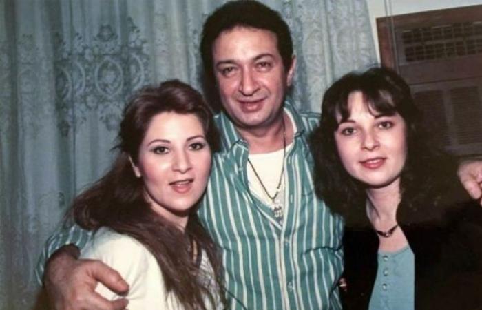 نور الشريف وزوجته بوسي و شقيقتها نورا