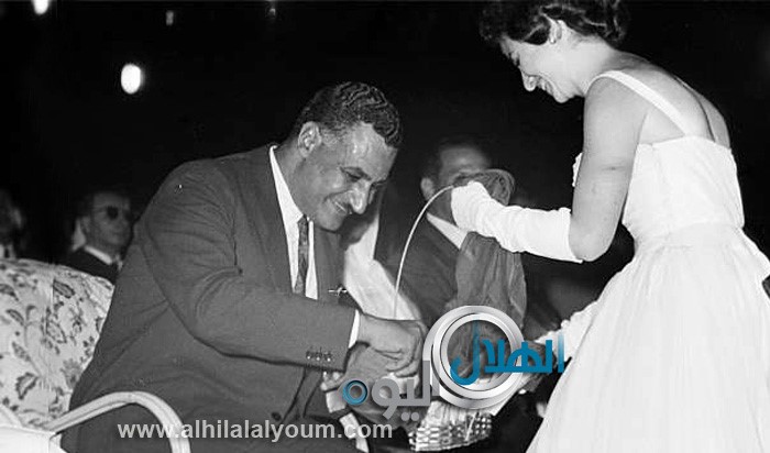 فاتن حمامة وجمال عبدالناصر