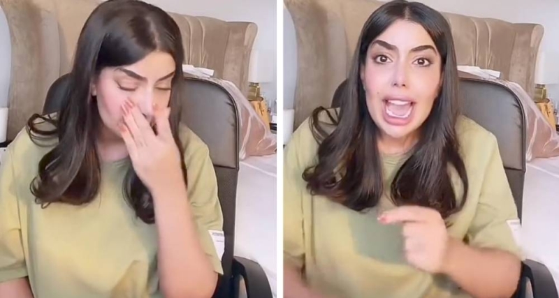 المشهورة السعودية ريما العنزي تنهار بالبكاء بسبب اتهامها بتقليد جورجين..شاهد 