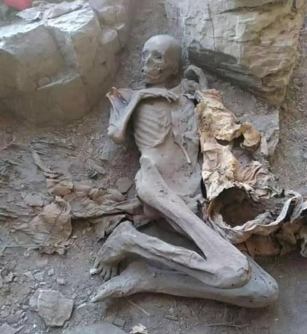 مومياء محنطة في اليمن