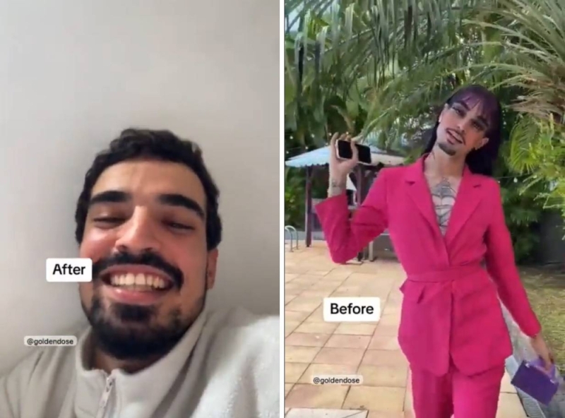 شاهد بالفيديو شاب يوثق حياته قبل وبعد اعتناق الإسلام .. لن تصدق كيف كان شكله!