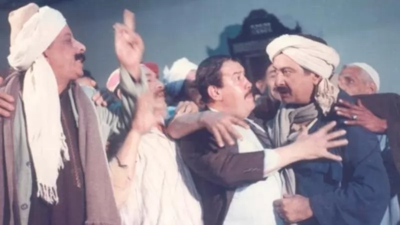 مشهد من مسلسل لن أعيش في جلباب أبي