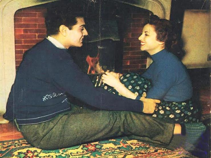 عمر الشريف  و فاتن حمامة