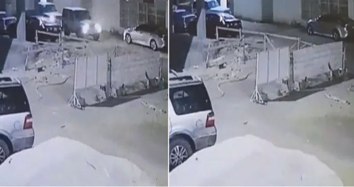 لحظة سرقة السيارة في السعودية