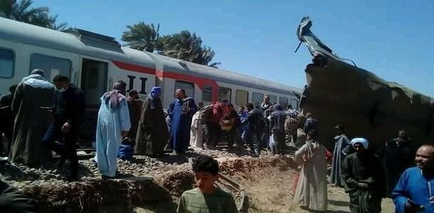 حادثة تصادم قطارين في مصر