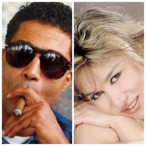أحمد زكي وشمعة