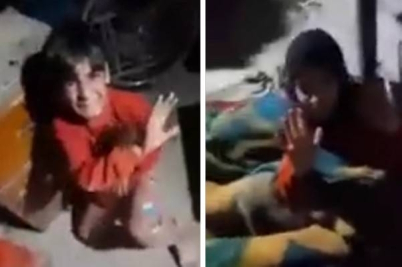 شاهد: أب يعتدي بوحشية على طفليه أثناء نومهما.. ويجبرهما على تصرف صادم
