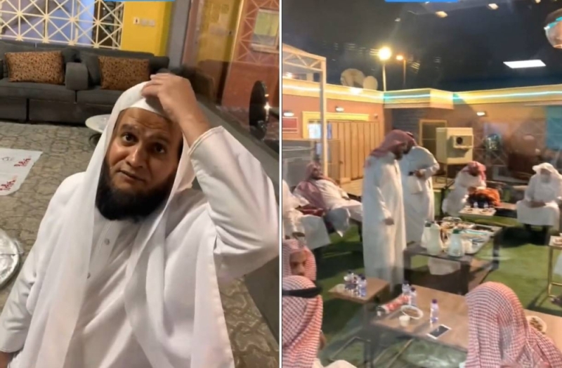 شاهد سعودي يدعو أصدقاءه على العشاء.. شاهد ما تفاجأ به بعد حضورهم ووضعه في موقف لايحسد عليه